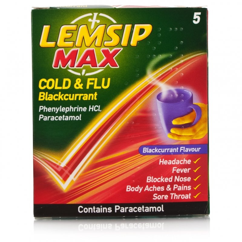 Lemsip Max Cold And Flu Blackcurrant Sachets Medicines 2 99