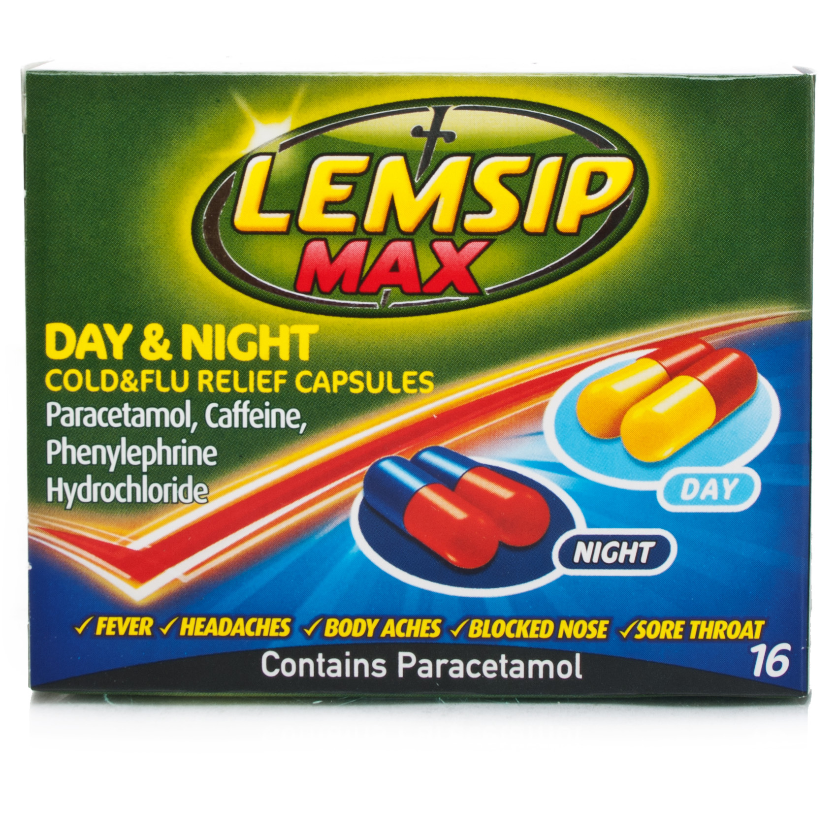 Lemsip Max Day & Night Cold & Flu Relief Capsules Medicines £4.09