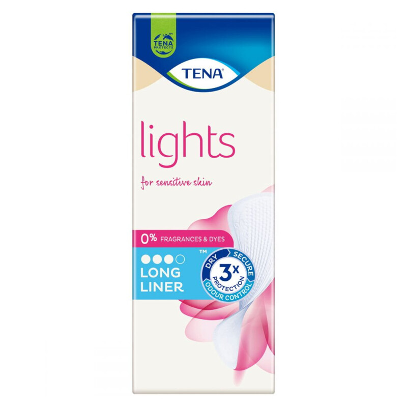 lights by TENA Long Incontinence Liners