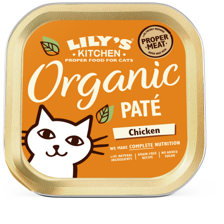 Lily's Kitchen Adult Cat Adult Organic Chicken Pate 85g x 19 Lily's Kitchen Adult Cat Adult Organic Chicken Pate 85g x 19