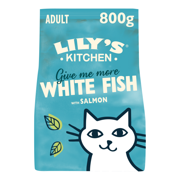 Lily's Kitchen Adult Cat Fisherman's Feast White Fish with Salmon Dry Food