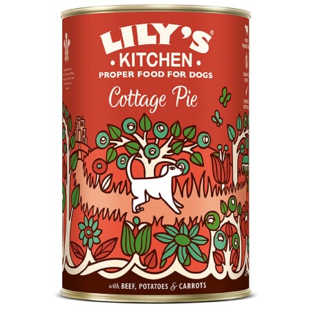 Lily's Kitchen Adult Dog Food Wet Dog Food Tin Cottage Pie 400g x 6 Lily's Kitchen Adult Dog Food Wet Dog Food Tin Cottage Pie 400g x 6