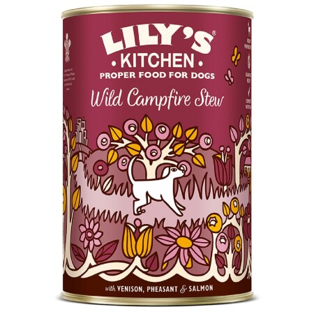 Lily's Kitchen Adult Dog Food Wet Dog Food Tin Wild Campfire Stew 400g x 6 Lily's Kitchen Adult Dog Food Wet Dog Food Tin Wild Campfire Stew 400g x 6