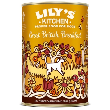 Lily's Kitchen Adult Dog Food Wet Dog Tin Great British Breakfast 400g x 6 Lily's Kitchen Adult Dog Food Wet Dog Tin Great British Breakfast 400g x 6