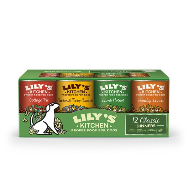 Lily's Kitchen Adult Wet Dog Food Tins Classic Multipack For Dogs 12x400g