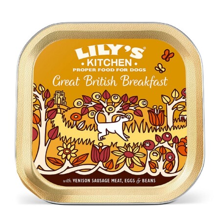 Lily's Kitchen Adult Wet Dog Food Tray Great British Breakfast 150g x 10 Lily's Kitchen Adult Wet Dog Food Tray Great British Breakfast 150g x 10