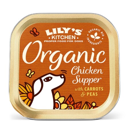 Lily's Kitchen Adult Wet Dog Food Tray Organic Chicken Supper 150g x11 Lily's Kitchen Adult Wet Dog Food Tray Organic Chicken Supper 150g x11