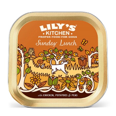 Lily's Kitchen Adult Wet Dog Food Tray Sunday Lunch 150g x 10 Lily's Kitchen Adult Wet Dog Food Tray Sunday Lunch 150g x 10
