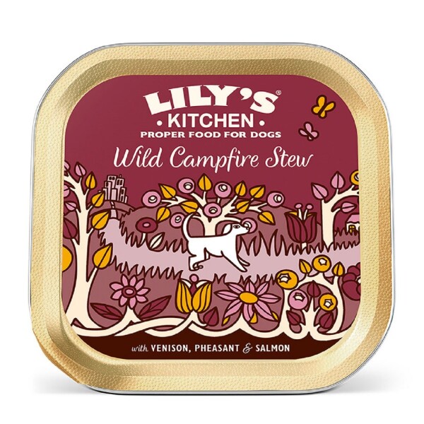 Lily's Kitchen Adult Wet Dog Food Tray Wild Campfire Stew 150g x 10