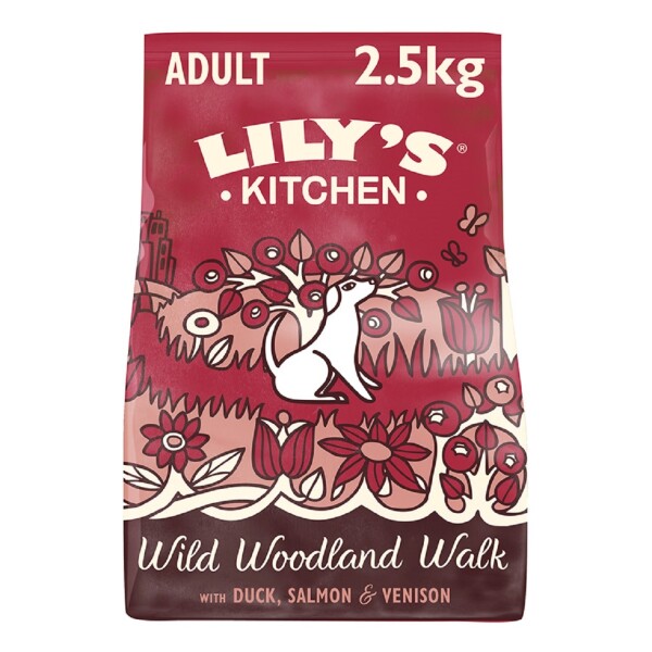 Lily's Kitchen Dog Duck Salmon & Venison Wild Woodland Walk Adult Dry Food