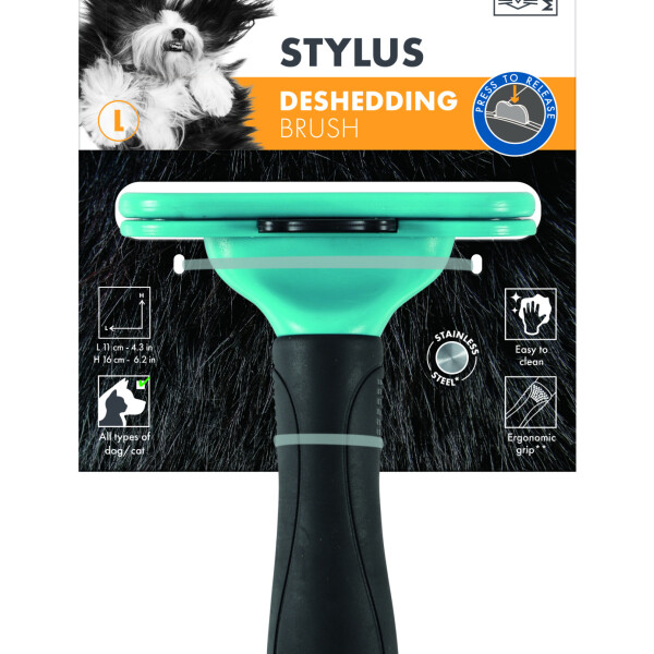 M-PETS Stylus Deshedding Brush - Large