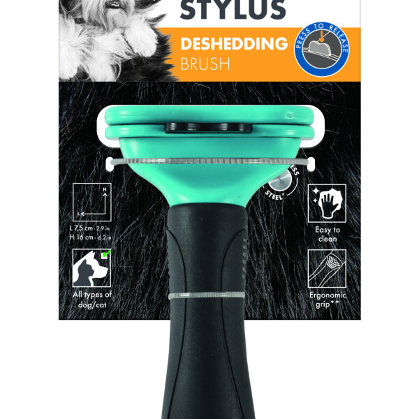M-PETS Stylus Deshedding Brush - Medium