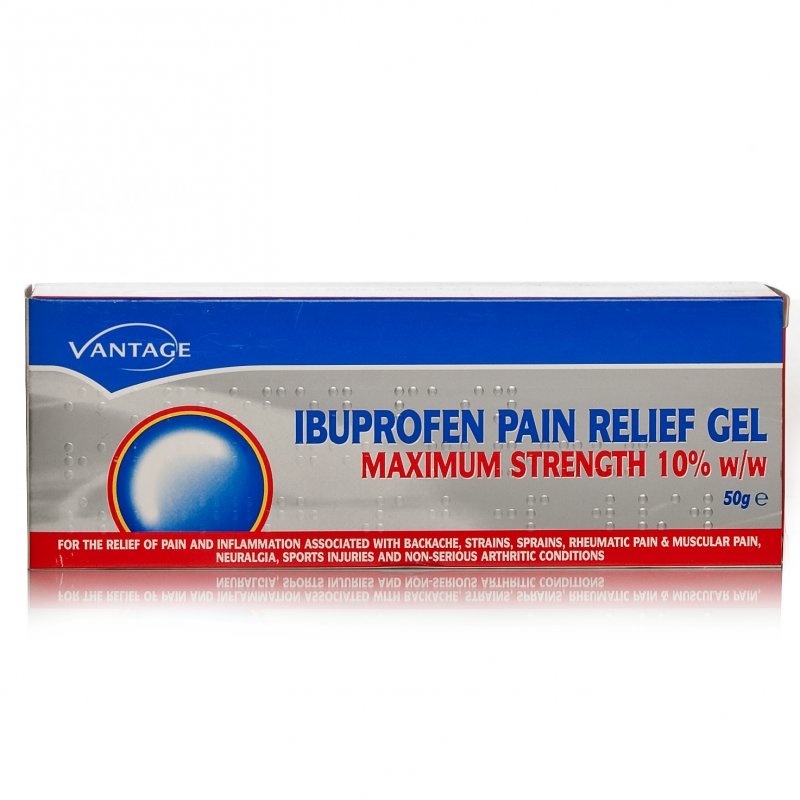 Maximum Strength Ibuprofen 10 Pain Relief Gel 50g Chemist Direct