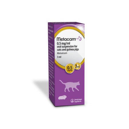 Metacam Oral Suspension for Cats and Guinea Pigs 3ML Metacam Oral Suspension for Cats and Guinea Pigs 3ML