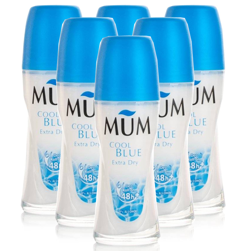 Mum RollOn Deodorant Cool Blue Extra Dry 12 Pack Chemist Direct