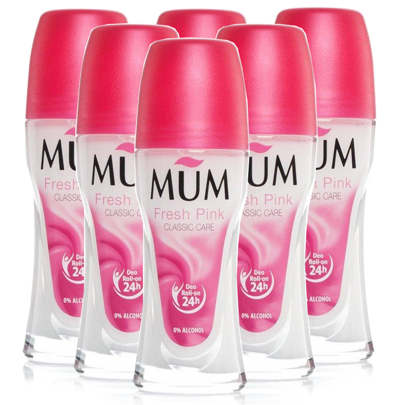 Mum RollOn Deodorant Fresh Pink Rose Classic Care 12 Pack Chemist Direct