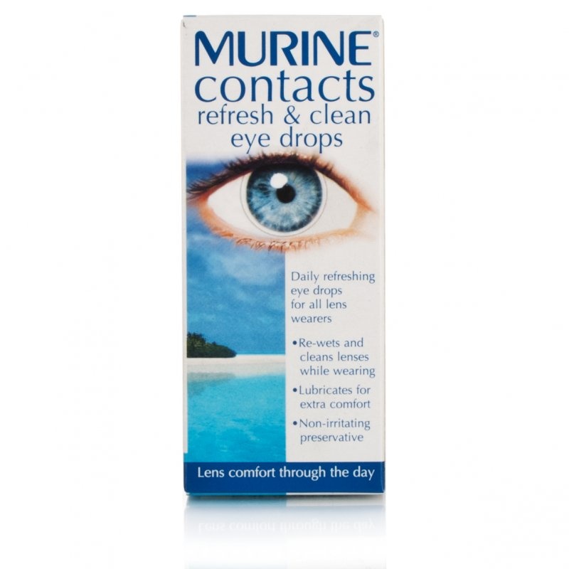 Murine Wet & Clean Contact Lens Eye Drops Optical £3.69 Chemist