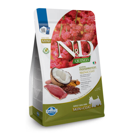 Farmina N&D Quinoa Dog Skin & Coat. Duck & Coconut Adult Mini 2.5 Kg Farmina N&D Quinoa Dog Skin & Coat. Duck & Coconut Adult Mini 2.5 Kg