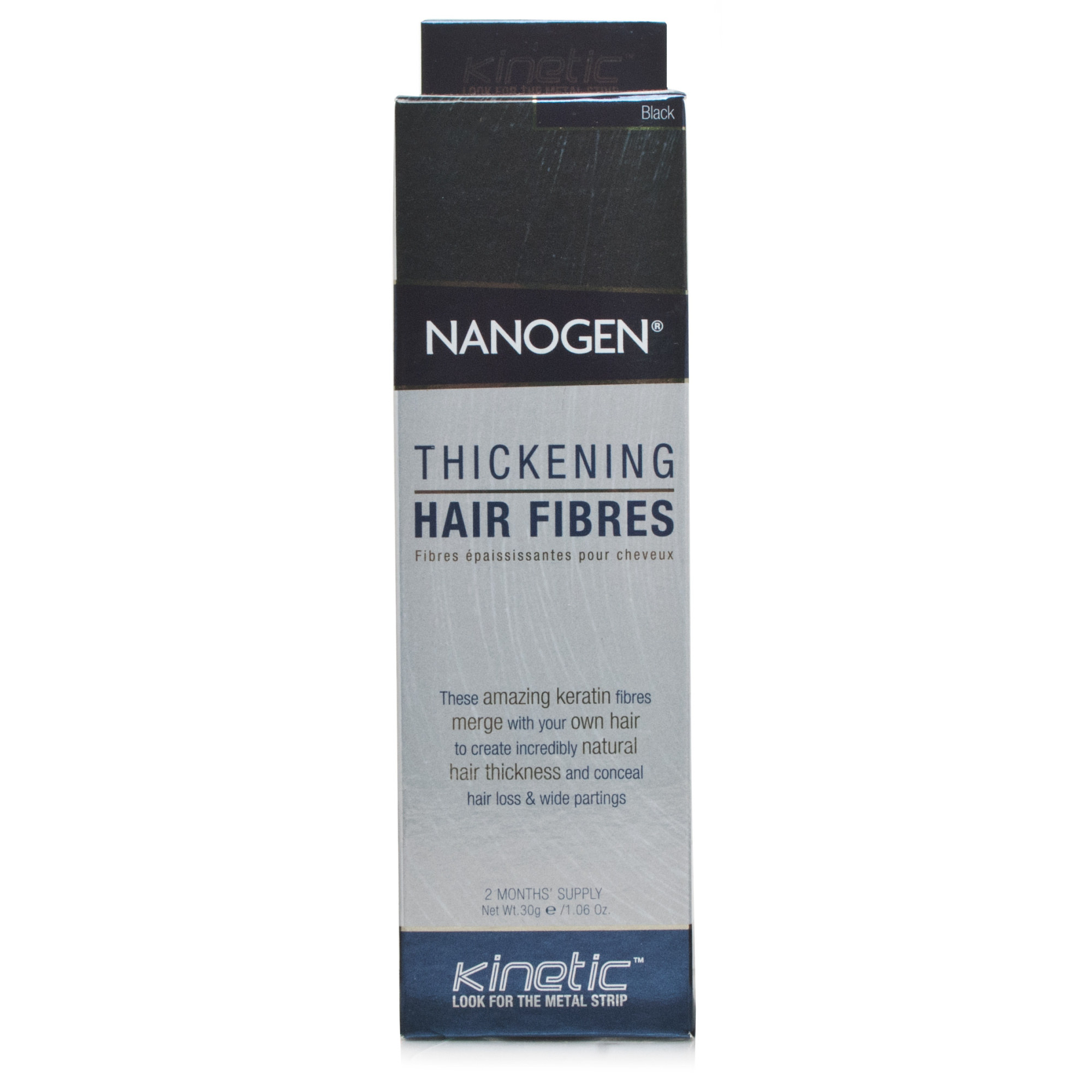 Nanogen Hair Thickening Fibres Black 30g Hair Loss Chemist Direct