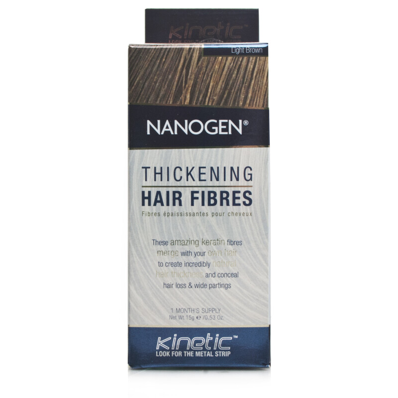 Nanogen Hair Thickening Fibres Light Brown 15g