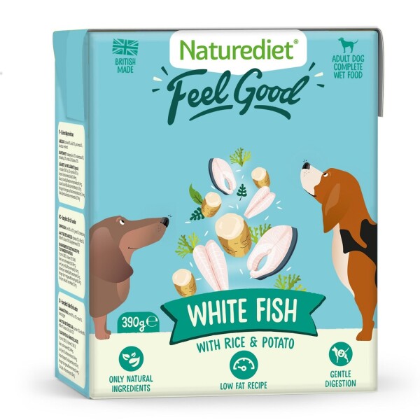 Naturediet Adult Feel Good Fish Dog Food 390g  x 18