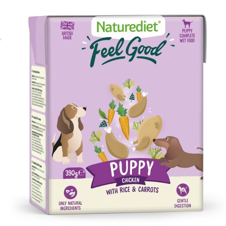 Naturediet Feel Good Puppy Dog Food 390g x18 Naturediet Feel Good Puppy Dog Food 390g x18