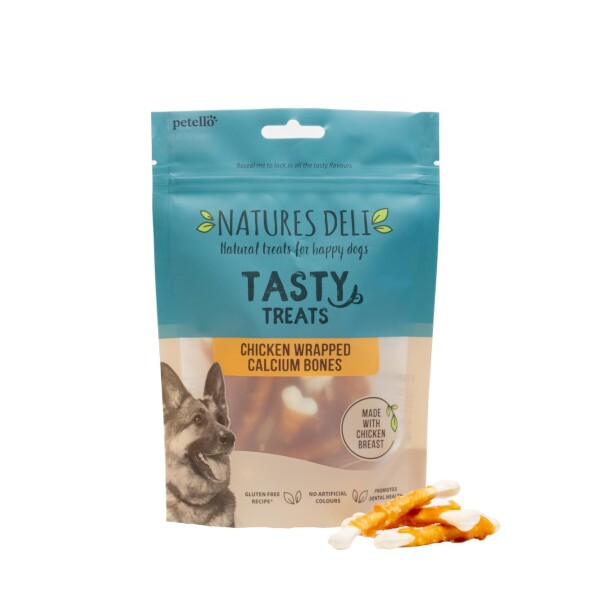 Natures Deli Chicken Wrapped Calcium Bone 100g