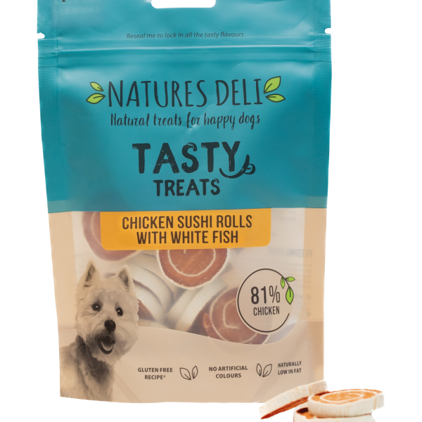 Natures Deli Chicken and Fish Sushi Rolls 100g