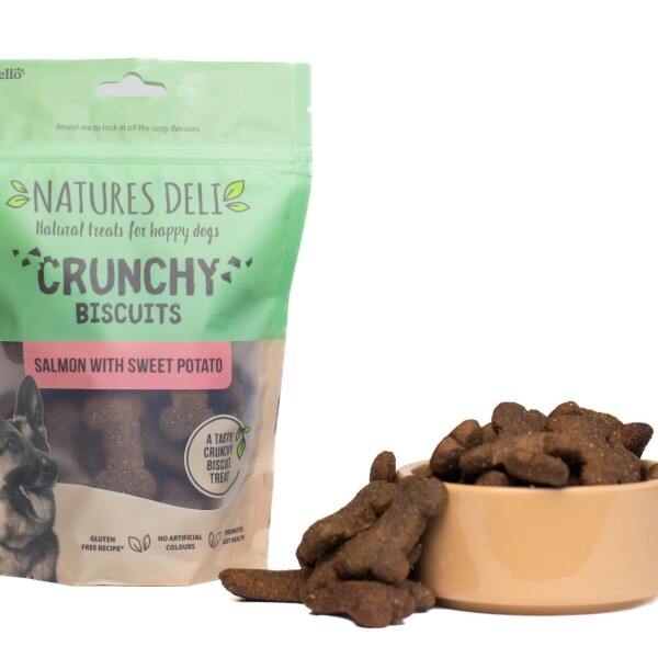 Natures Deli Crunchy Biscuit Salmon With Sweet Potato 225g