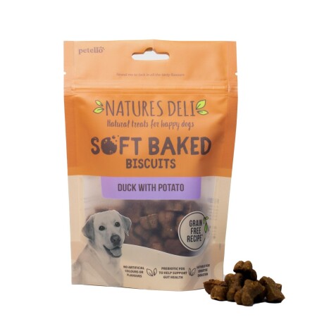 Natures Deli Grain Free Soft Baked Duck With Potato Dog Treat 100g Natures Deli Grain Free Soft Baked Duck With Potato Dog Treat 100g