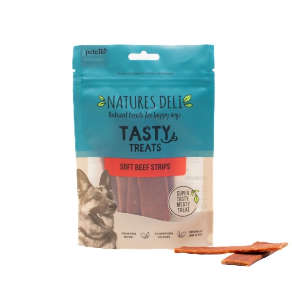 Natures Deli Soft Beef Strips 100g