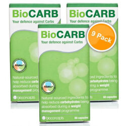 Vitamins New Biocarb Natural Carb Blocker Nine Pack - 60 Tablets X 9 Vitamins New Biocarb Natural Carb Blocker Nine Pack - 60 Tablets X 9