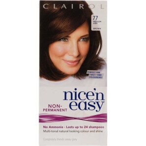 Buy Clairol Nice N Easy Medium Ash Brown Non Permanent Hair Dye 77 1