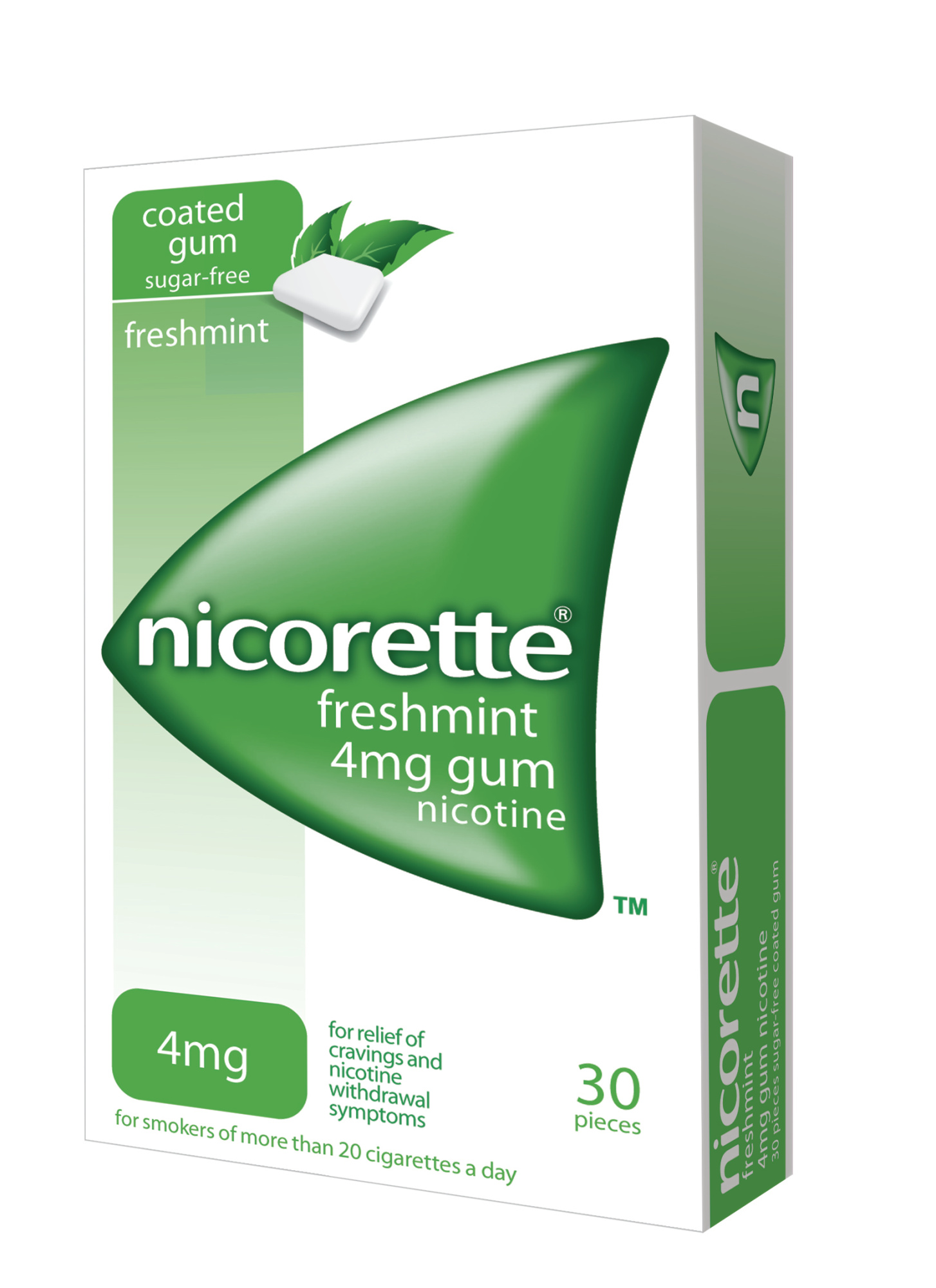 Nicorette Freshmint Chewing Gum 4mg New Year £5.39 Chemist Direct