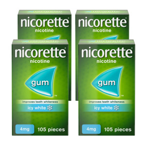 Nicorette Gum 4mg Icy White