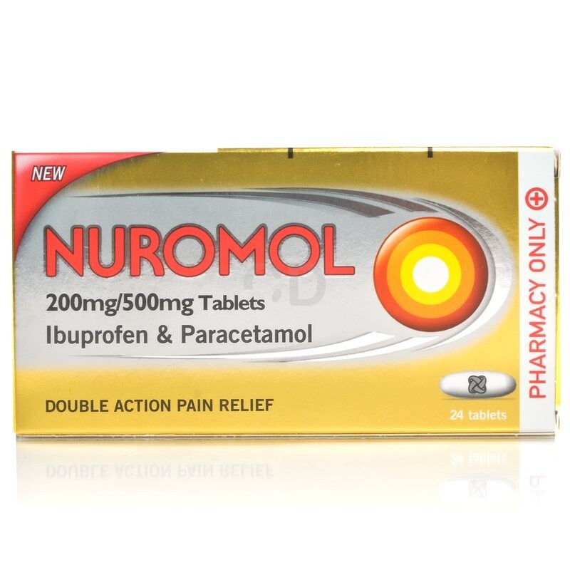 Nuromol 200mg Ibuprofen & 500mg Paracetamol Tablets