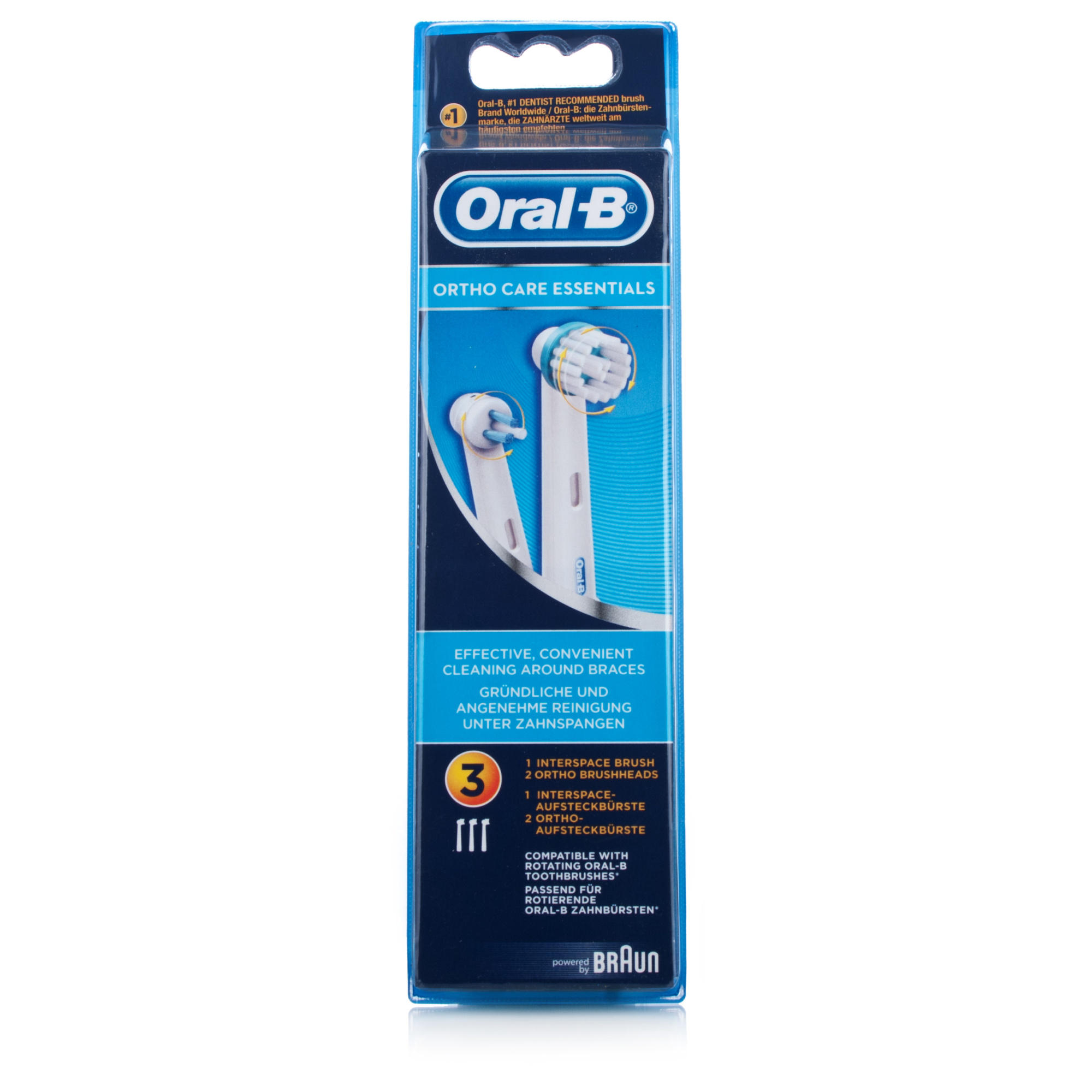 Oral B Ortho Care Essentials Brush Heads Chemist Direct 