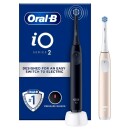 Oral-B iO2 Night Black & Calm Pink Electric Toothbrush Duo Oral-B iO2 Night Black & Calm Pink Electric Toothbrush Duo