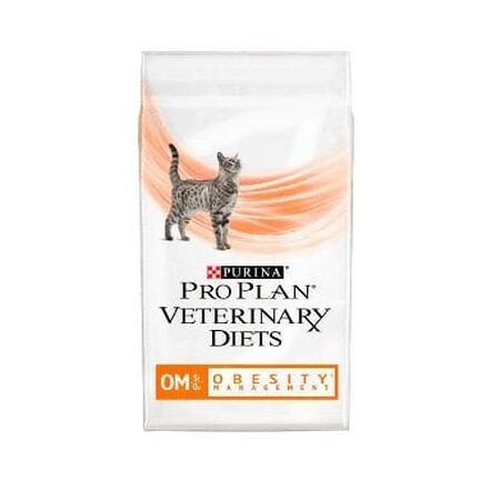 Purina Pro Plan Veterinary Diets OM Obesity Management Dry Cat Food 5kg Bag Purina Pro Plan Veterinary Diets OM Obesity Management Dry Cat Food 5kg Bag