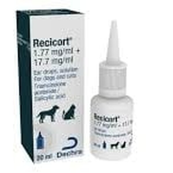 Recicort Ear Drop for Dogs and Cats
