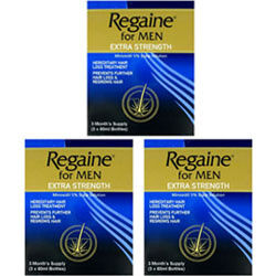 Male Grooming Regaine Extra Strength for Men - 9 Months Supply 3 X (3x60ml) Male Grooming Regaine Extra Strength for Men - 9 Months Supply 3 X (3x60ml)