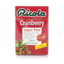 Ricola Cranberry Sugar Free Swiss Herb Drops