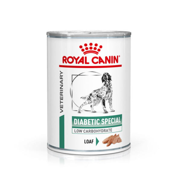 Royal Canin Diabetic Special Low Carbohydrate Adult Wet Dog Food In Loaf 12x410g