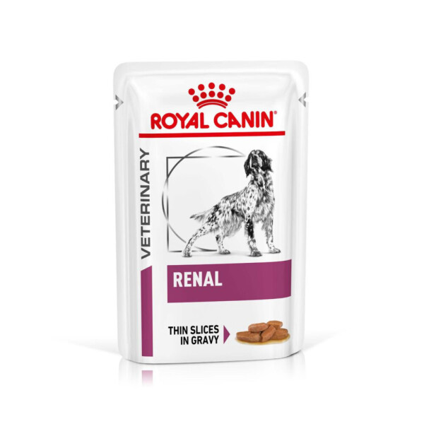 Royal Canin Renal Adult Wet Dog Food Thin Slices In Gravy 48x100g