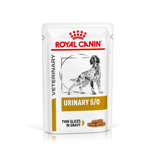 Royal Canin Urinary S/O Adult Wet Dog Food Thin Slices In Gravy 48x100g