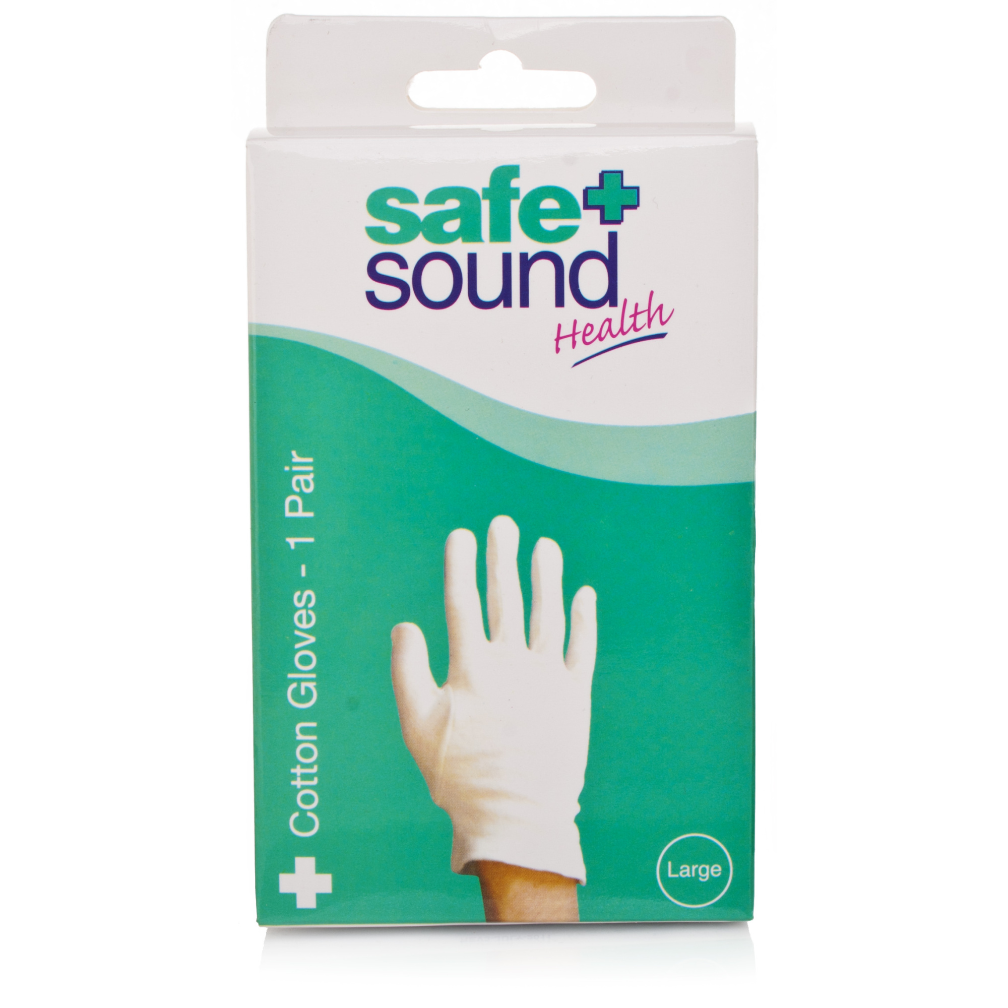 Safe & Sound Cotton Gloves Large Chemist Direct