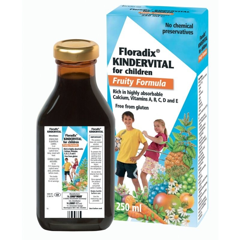 Floradix Kindervital Multivitamin Fruity Formula For Children