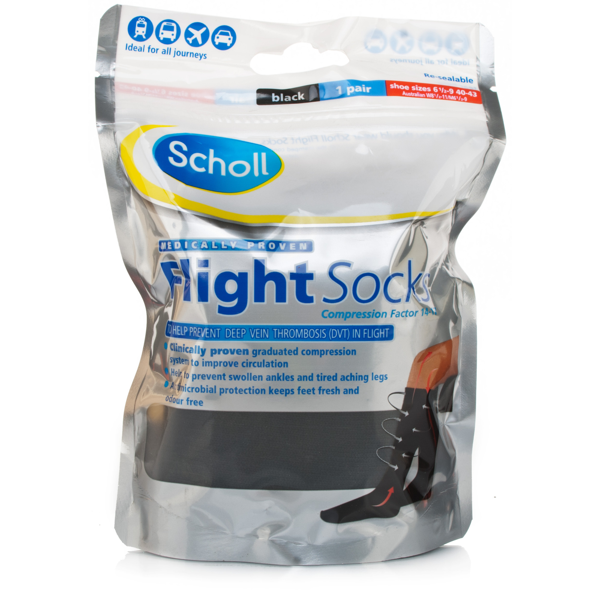Scholl Flight Socks Sizes 6.59 Medicines £12.29 Chemist Direct