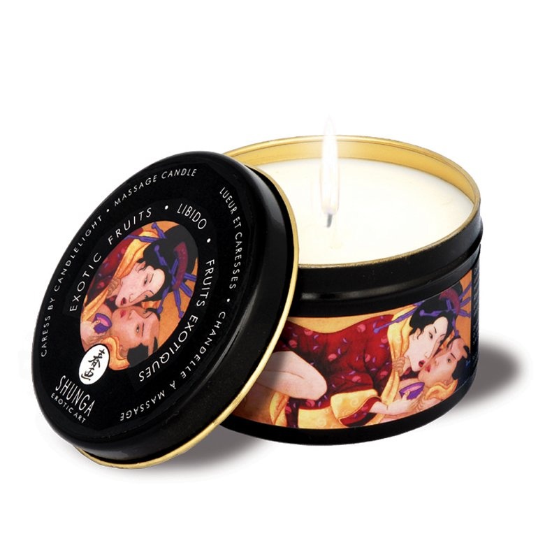 Shunga Caress By Candlelight Massage Candle Libido Exotic Fruits