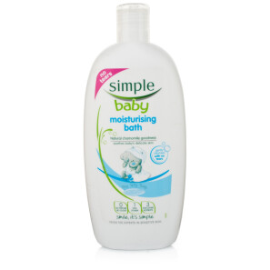 Simple baby moisturising bath